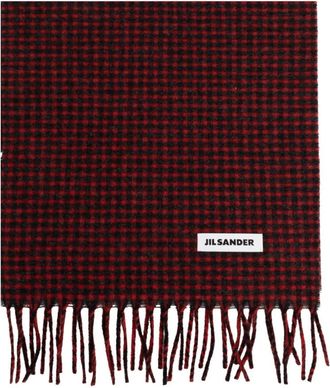 Jil Sander Wool Scarf - Heren - Wintersjaals - Veelkleurig - ONE Size - Wol - Accessoires