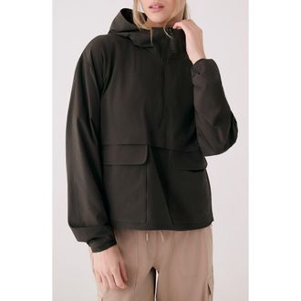Lole Sofia Water Repellent Pullover Jacket in Olive at Nordstrom, Size X-Large