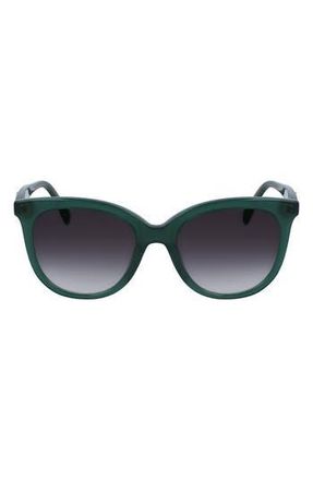 Longchamp 54mm Gradient Tea Cup Sunglasses in Green at Nordstrom Rack