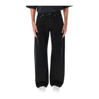 Palm Angels Heren, Jeans, Zwart, Maat: W32 Katoen