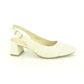 Gabor Geprinte Goud/Beige Stijlvolle Pumps - Dames - Schoenen - Geel - Maat: 34 1/2 EU Leer