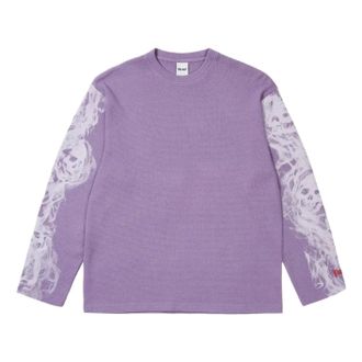 Palace Smoked Waffle Long-Sleeve Flat Grape P30ES020