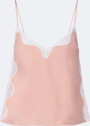 Poss&eacute; Tabitha lace-trimmed top