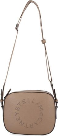 Stella McCartney Beige Logo Small Crossbody Bag