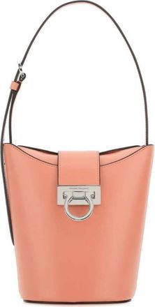 Ferragamo Trifolio Logo Engraved Shoulder Bag
