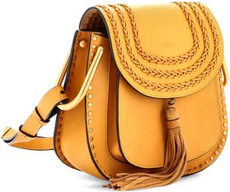Chlo&eacute; Borsa a tracolla Hudson media in pelle - Giallo