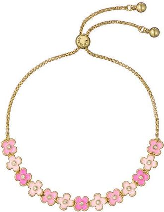 Ted Baker Gala Garland Slider Bracelet in Metallic Gold/Pink at Nordstrom