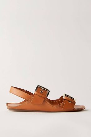 Free People Womens Blossom Buckle Sandal In Luggage
