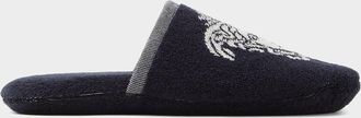 Versace Jacquard Medusa Terry Cotton Bath Slippers