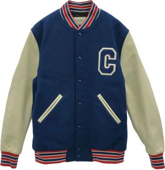 Celine Giacca varsity in lana anni 2010 - Blu