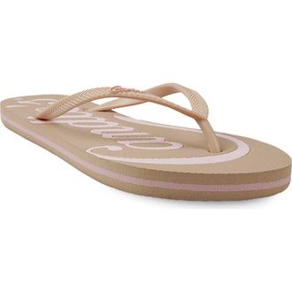 Candie's Reedley Flip Flop in Natural at Nordstrom, Size 10