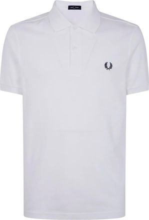 Fred Perry Polo con ricamo alloro - Bianco