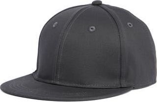 Nordstrom Rack Laminated Flat Bill Baseball Cap in Grey Onyx at Nordstrom Rack