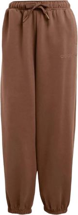 adidas Essentials printed-logo track pants - women - Cotton - S - Brown
