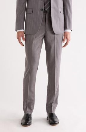 Elie Tahari Slim Fit Dress Pants in Grey at Nordstrom Rack, Size 36 X 30