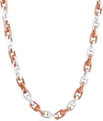 Pompeii3 Mens 14k Gold (106gram) or Platinum (171gram) 6.5mm Link Chain Necklace 22