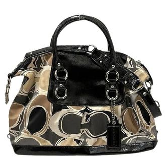 Coach Pre-owned Handbags, female, Multicolor, Size: ONE SIZE Pre-owned Ashley Leather Satin 2way Bag