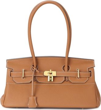 Tiffany & Fred Structured Leather Top Handle Tote