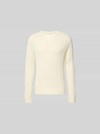 Filippa K Slim Fit Pullover in Strick-Optik in Ocean, Gr&ouml;&szlig;e XL