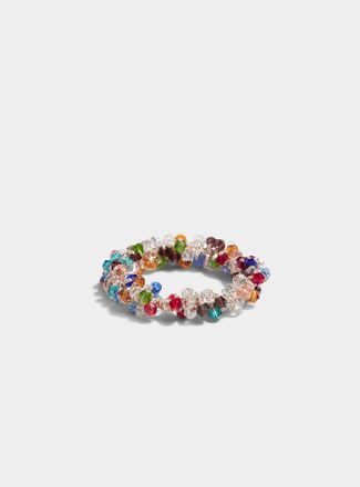 Simons Womens Faceted stone hair tie