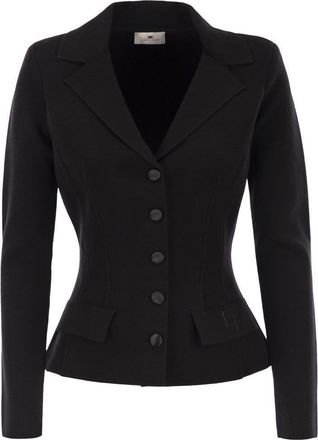 Elisabetta Franchi Wool Fabric Jacket