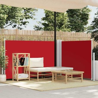 vidaXL Toldo Lateral Retr&aacute;ctil Rojo 100x600 Cm Vidaxl