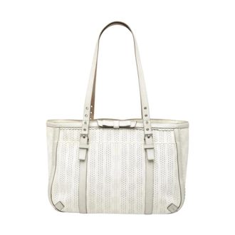Loewe Bolso Tote Pre-owned - Pre-owned - Mujer - Blanco - ONE SIZE