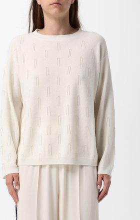 Fabiana Filippi Maglia girocollo in lana vergine, seta e cashmere con perline
