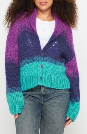 Spiritual Gangster Royce Stripe Cardigan in Multi at Nordstrom Rack, Size X-Small