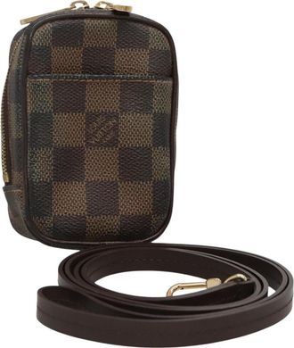 Louis Vuitton Etui Okapi Camera Case Damier Brown Canvas Bag (Pre-Owned)