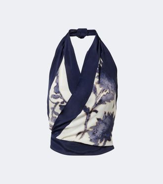 Sir. Phillipa floral halterneck top