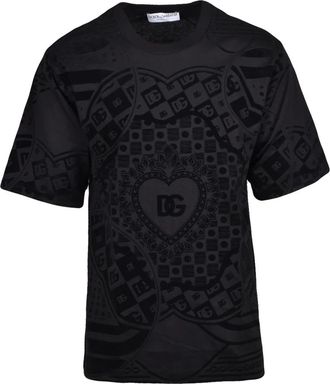 Dolce & Gabbana Hombre, Camisetas, Negro, Talla: S