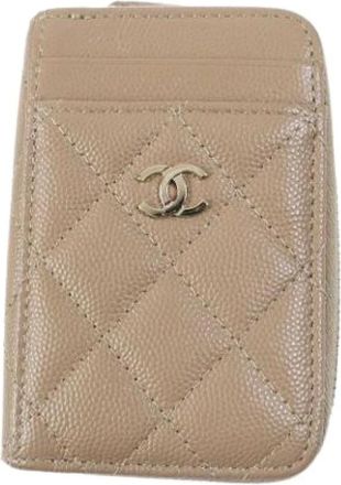 Chanel Pre-owned Wallets, female, Beige, Size: ONE SIZE Pre-owned Vintage Wallet