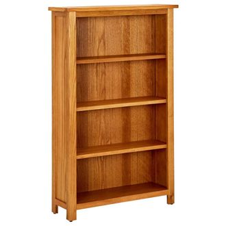 vidaXL Estanter&iacute;a De 4 Niveles De Madera Maciza De Roble 70x22x110 Cm Vidaxl