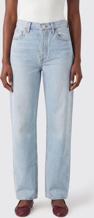 A Gold E Jeans Kelly a vita alta in denim con gamba dritta
