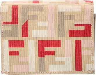 Fendi Fendi Ff Roma Leather Card Case