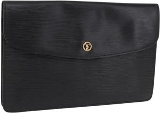 Louis Vuitton Pre-owned Clutch Bag - Dames - Vintage Clutch - Zwart - ONE Size - Leer - Vintage