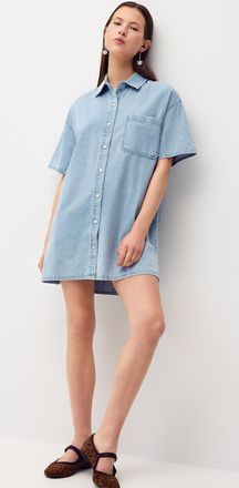 Twik Womens Short-sleeve denim shirtdress