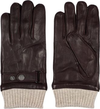 Howard London Leren handschoenen Carl - Heren - Handschoenen - Bruin - 10 1/2 IN - Wol - Accessoires