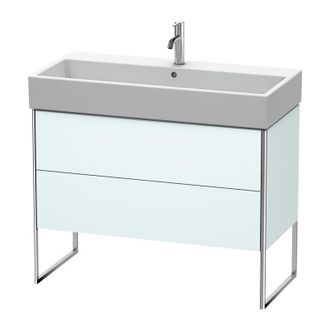 Duravit Duravit Xsquare Mueble De Pie 98,4x 46,0 Cm, 2 Cajones, Para Lavabo Vero Air 235010, Color (frente/cuerpo): Azul Claro Mate - Xs447600909
