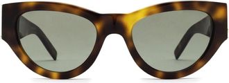 Saint Laurent Eyewear tortoiseshell cat-eye frame sunglasses - unisex - Acetate - One Size - Brown