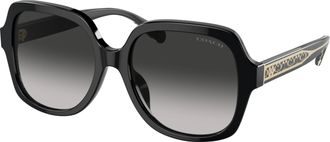 Coach Grey Gradient Square Ladies Sunglasses HC8395U 50023C 54