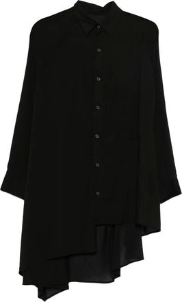 Yohji Yamamoto Blusa con maniche lunghe - Nero