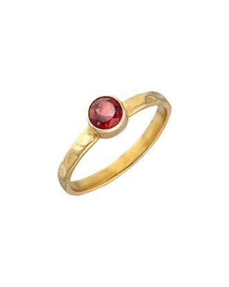 Tiramisu 14K Over Silver 0.50 Ct. Tw. Garnet Ring