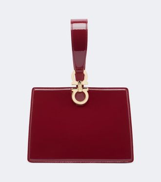 Ferragamo Mini patent leather clutch