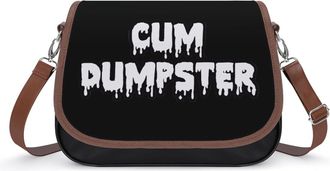 Generic Cum Dumpster Small Womens Crossbody Bags Shoulder Handbag with Adjustable Strap for Travel