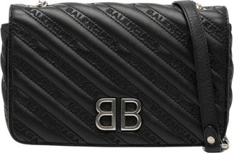 Balenciaga Pre-owned Cross Body Bags, female, Black, Size: ONE SIZE Pre-owned Quilted Shoulder Bag