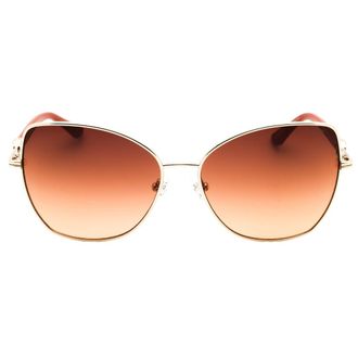 Guess Zonnebril Met Bruine Glazen En Gouden Accenten