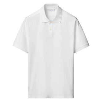 Eton Cotton Interlock Polo Shirt - male - Eton - Polo Shirts - White - 2XL - Tops