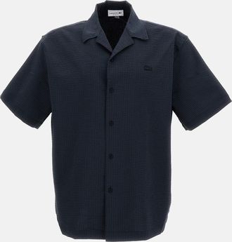 Lacoste Camicia A Righe Manica Corta